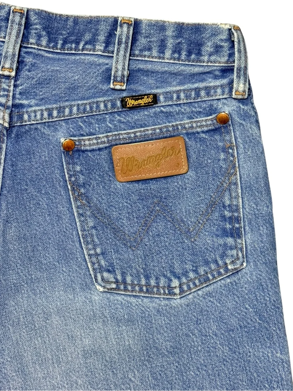 Vintage Wrangler High Rise Cutoff Shorts Distressed Size 13/14 🇺🇸